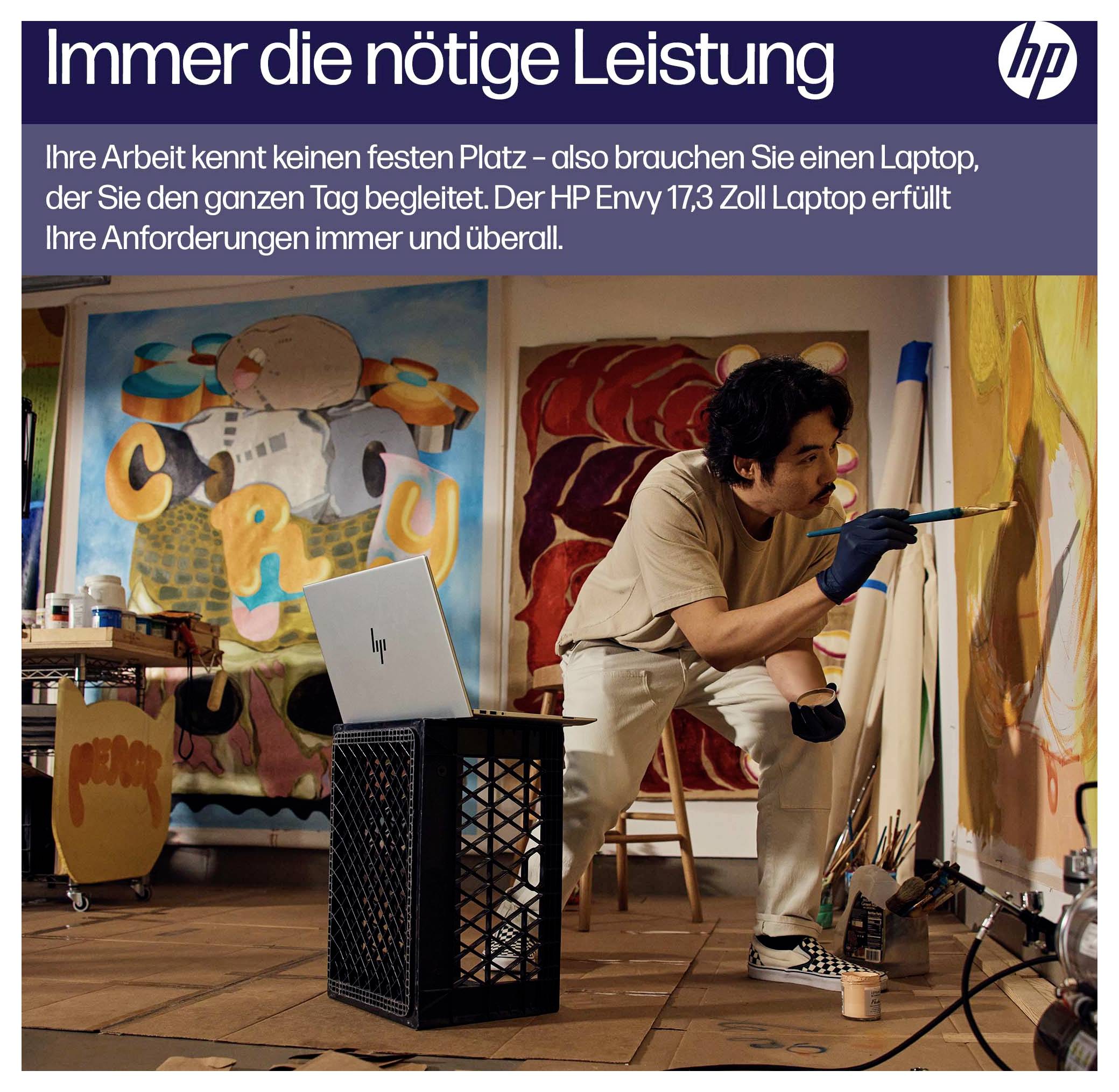 HP Notebook "ENVY 17-cw0606ng" 43.9cm (17.3 Zoll) Full HD Intel® Core™ i7 i7-13700H 16GB RAM 1TB SSD Deutsch, QWERTZ Intel Iris