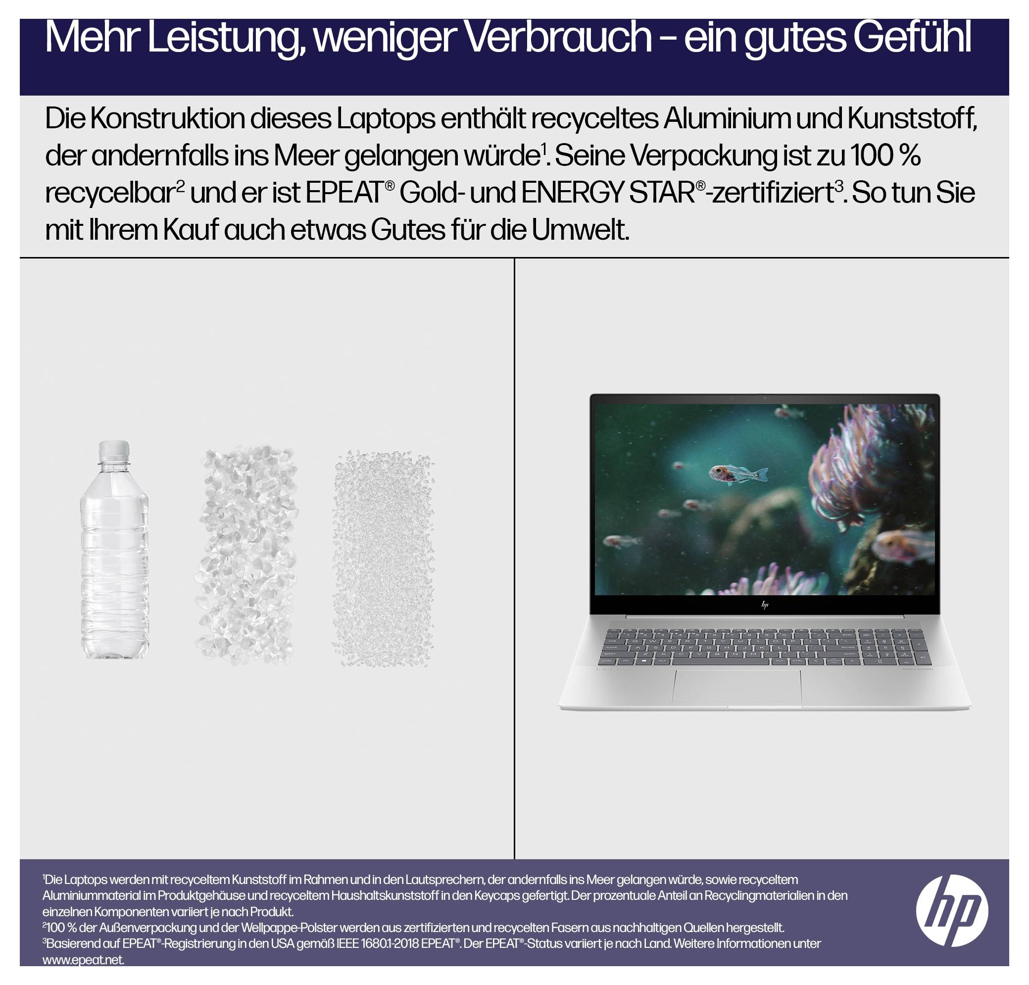 HP Notebook "ENVY 17-cw0606ng" 43.9cm (17.3 Zoll) Full HD Intel® Core™ i7 i7-13700H 16GB RAM 1TB SSD Deutsch, QWERTZ Intel Iris