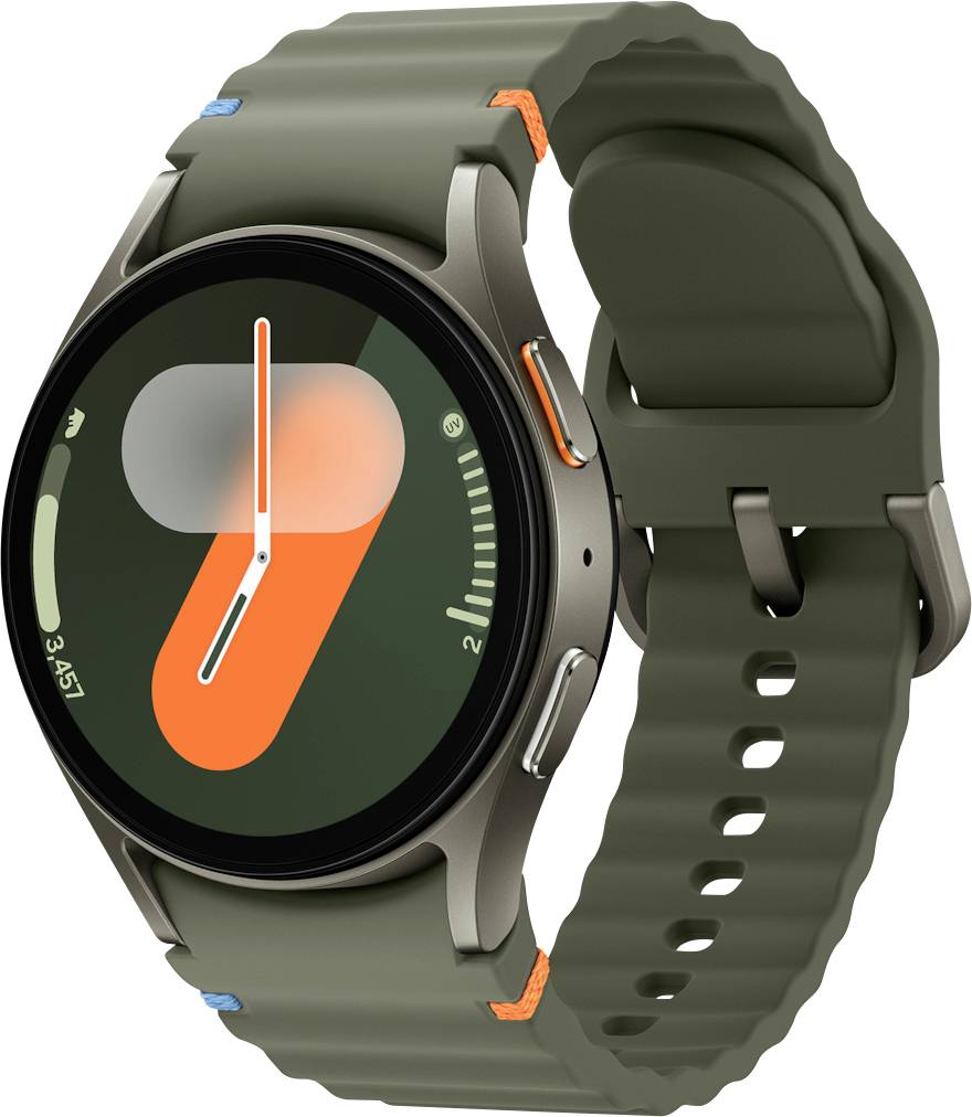 Samsung Galaxy Watch7 40 mm intelligente Uhr mit Sportband Gummi Bandgröße: S/M Anzeige 3,33 cm 1.3" 32 GB NFC Wi-Fi