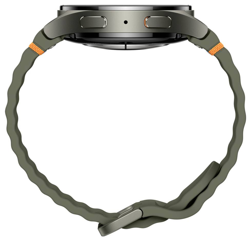 Samsung Galaxy Watch7 40 mm intelligente Uhr mit Sportband Gummi Bandgröße: S/M Anzeige 3,33 cm 1.3" 32 GB NFC Wi-Fi