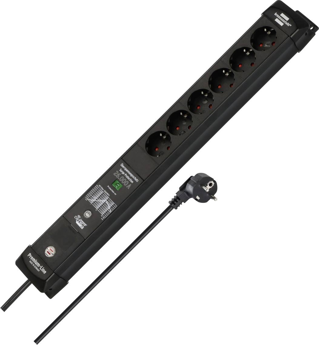 Brennenstuhl 1951160611 Steckdosenleiste Schwarz 1St.