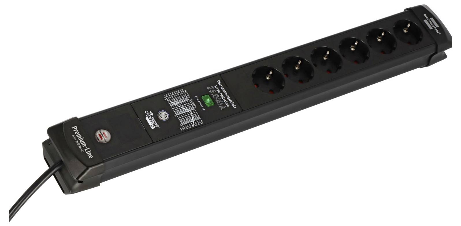 Brennenstuhl 1951160611 Steckdosenleiste Schwarz 1St.