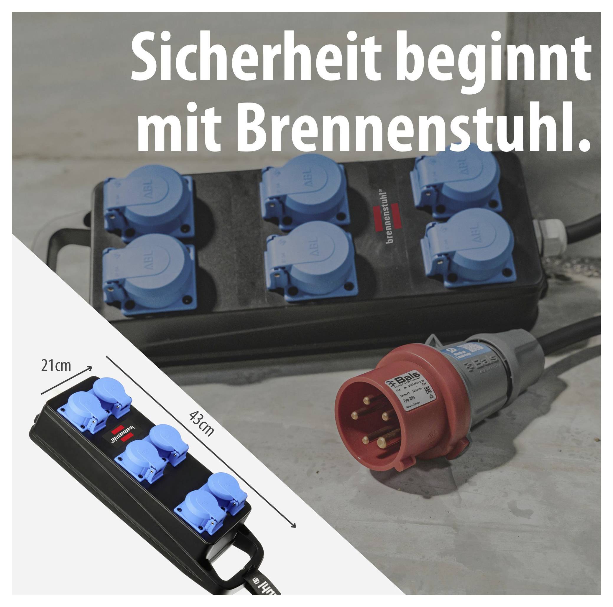 Brennenstuhl CEE Stromverteiler 1151480010 400 V 16 A