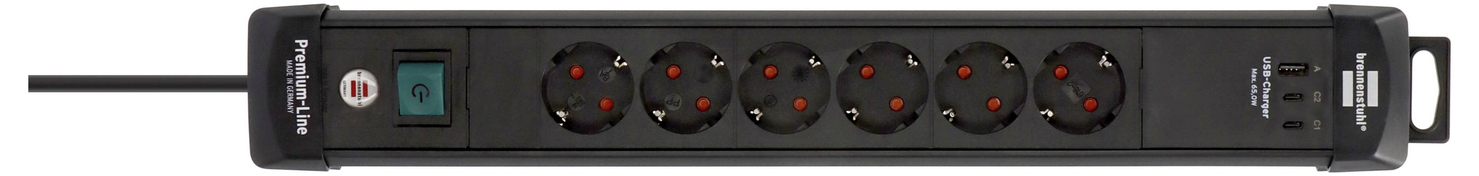 Brennenstuhl 1951160613 Steckdosenleiste Schwarz 1St.