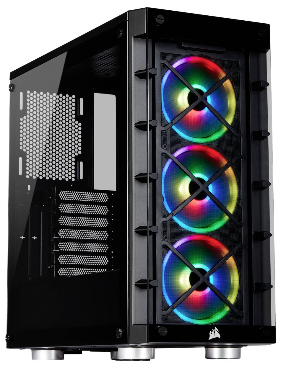 Corsair Crystal Series 465X RGB Midi-Tower PC-Gehäuse Schwarz