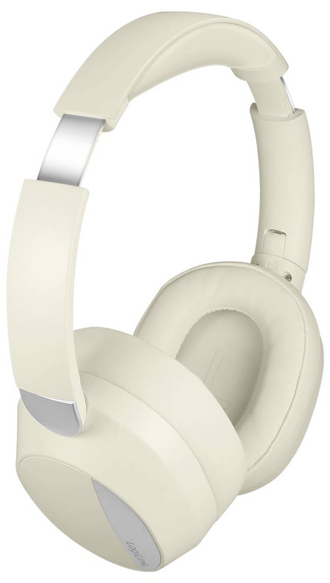 LogiLink BT0071C Over Ear Kopfhörer Bluetooth® Creme