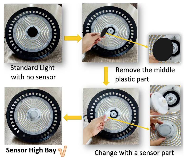 Berger & Schröter KS262150S sensor LED-Hallenstrahler EEK: D (A - G) LED 150W Anthrazit/Schwarz