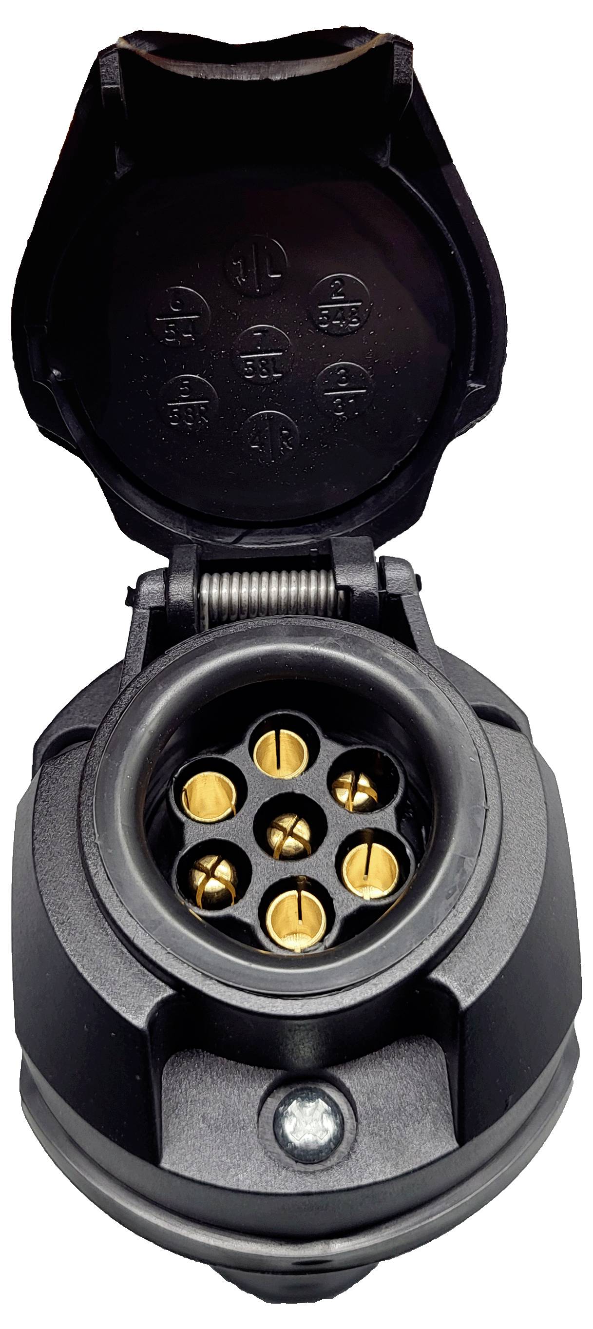 Berger & Schröter Spannungsreduzierer Anhänger-Steckdose 7polig Typ S