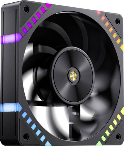 Jonsbo HF2-120 PC-Gehäuse-Lüfter Schwarz (B x H x T) 120 x 25 x 120 mm inkl. LED-Beleuchtung