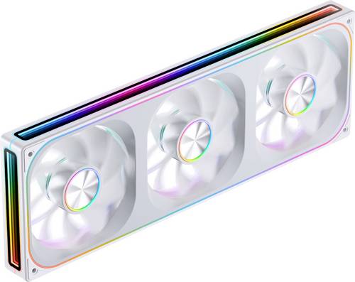 Jonsbo ZA-360 PC-Gehäuse-Lüfter Weiß inkl. LED-Beleuchtung