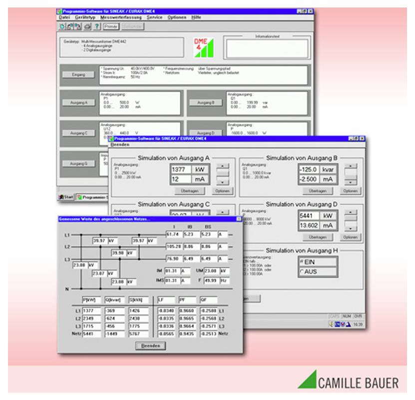 Camille Bauer DME4 Mess-Software