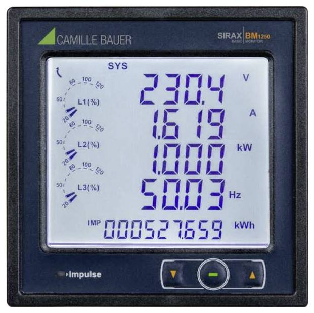 Camille Bauer SIRAX BM1250-0.2S-12...60V AC/DC Netz-Analysegerät