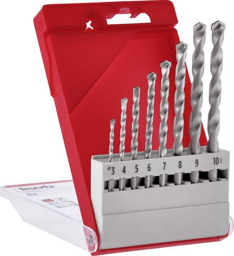 Kwb 37800 Stein-Spiralbohrer-Set 8teilig 3 mm, 4 mm, 5 mm, 6 mm, 7 mm, 8 mm, 9 mm, 10 mm 1 Set