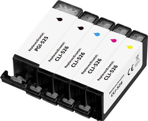 Renkforce Druckerpatrone ersetzt Canon PGI-525PGBK, CLI-526BK, CLI-526C, CLI-526M, CLI-526Y Kompati