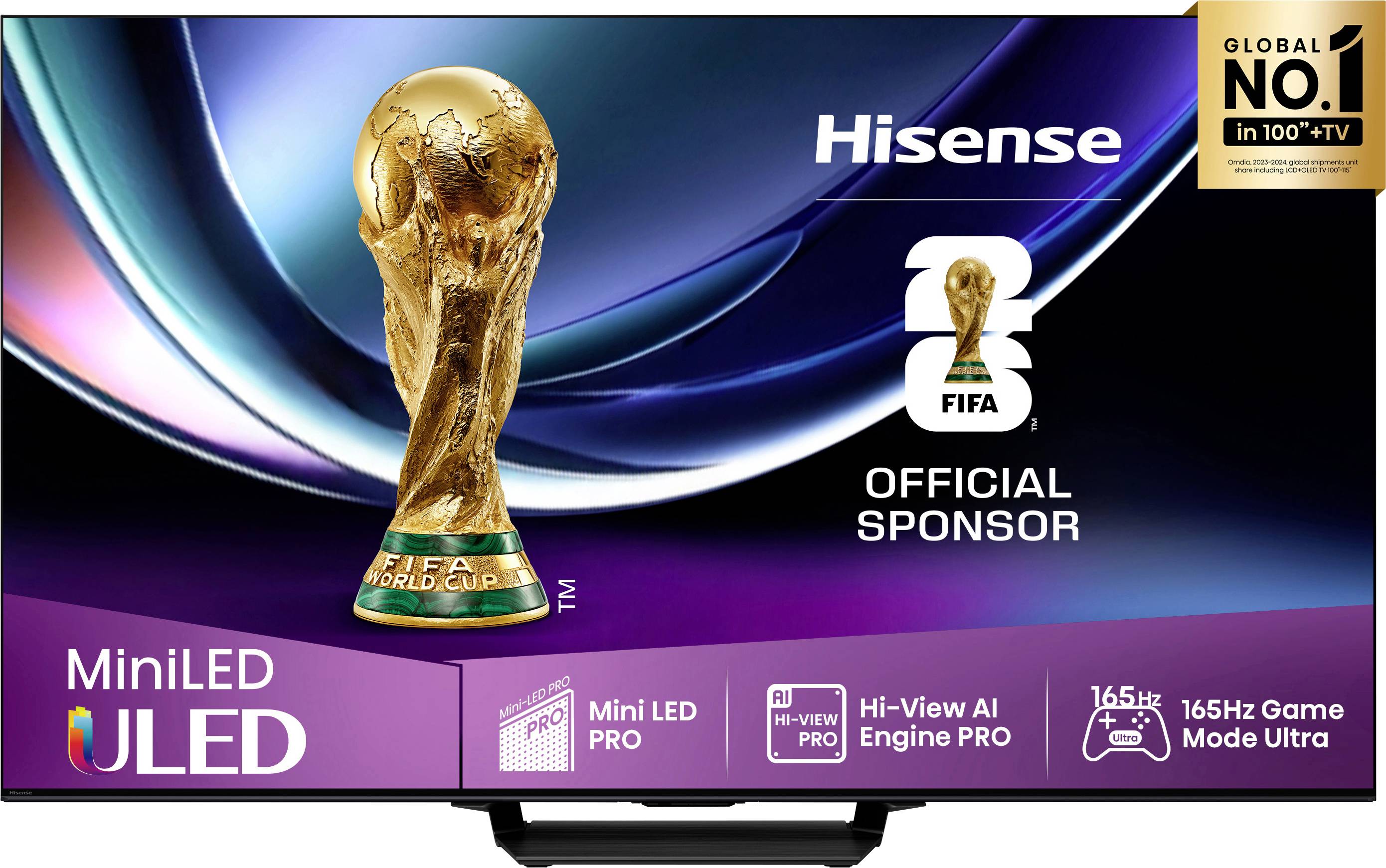 Hisense 85U7Q PRO LED-TV 215cm 85 Zoll EEK C (A - G) Schwarz