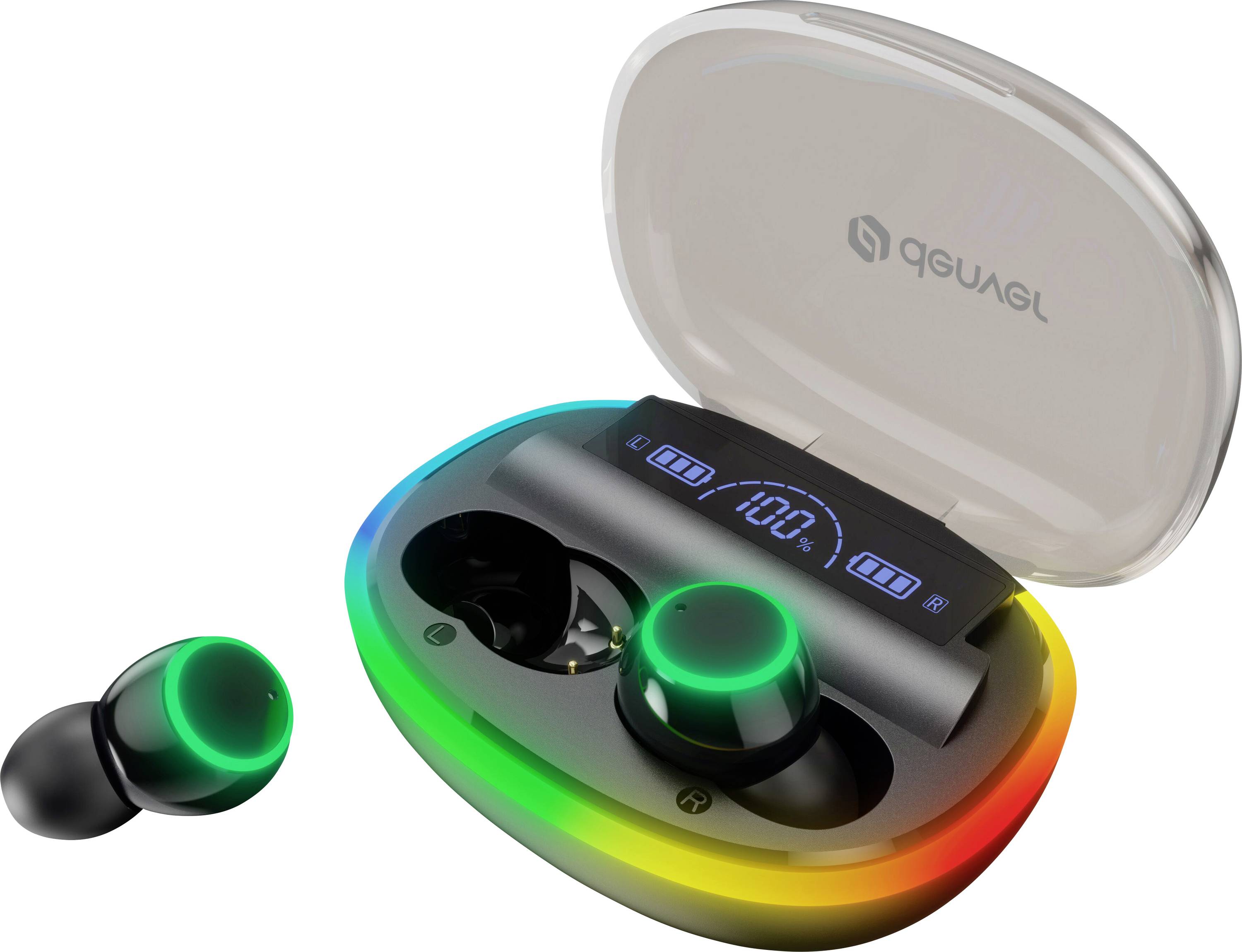 Denver TWE-55 In Ear Kopfhörer Bluetooth®, Kabellos Stereo Schwarz Mikrofon-Rauschunterdrückung La