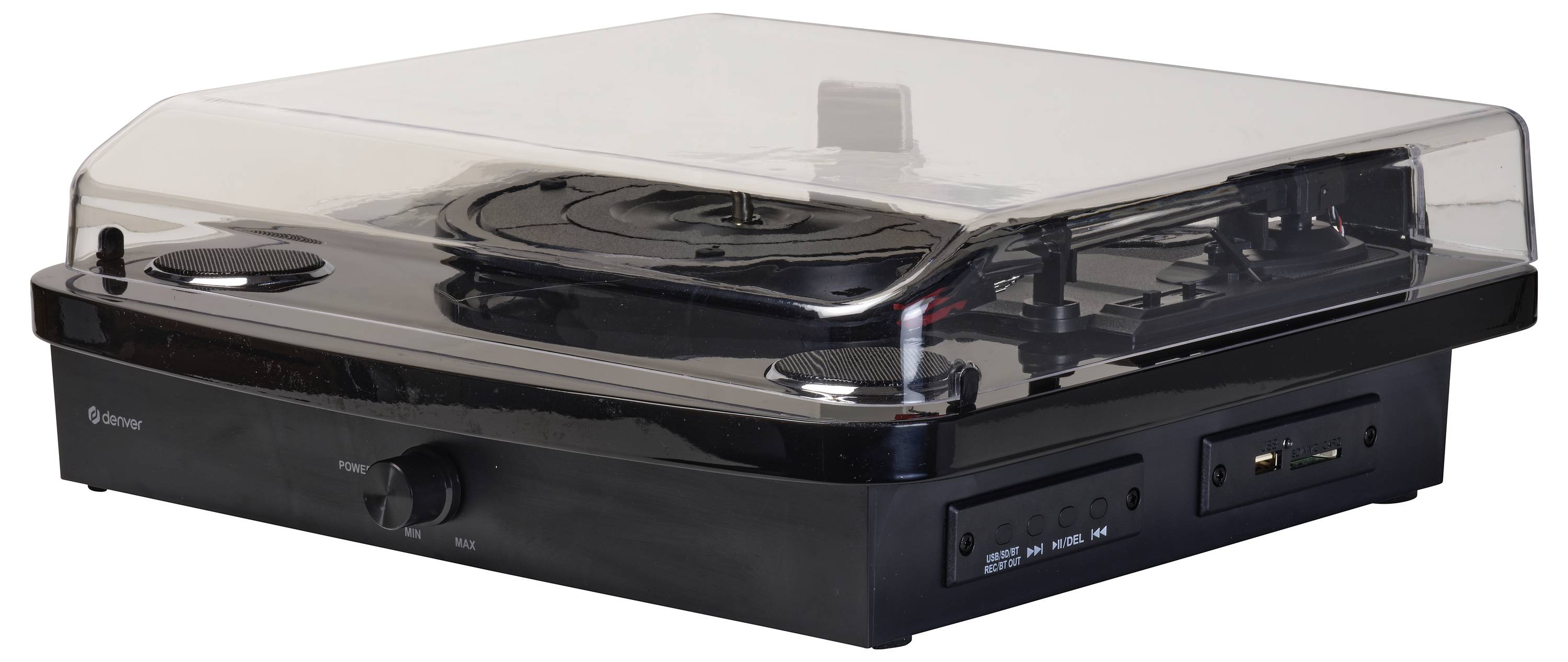 Denver VPL-230B Plattenspieler Riemenantrieb Schwarz