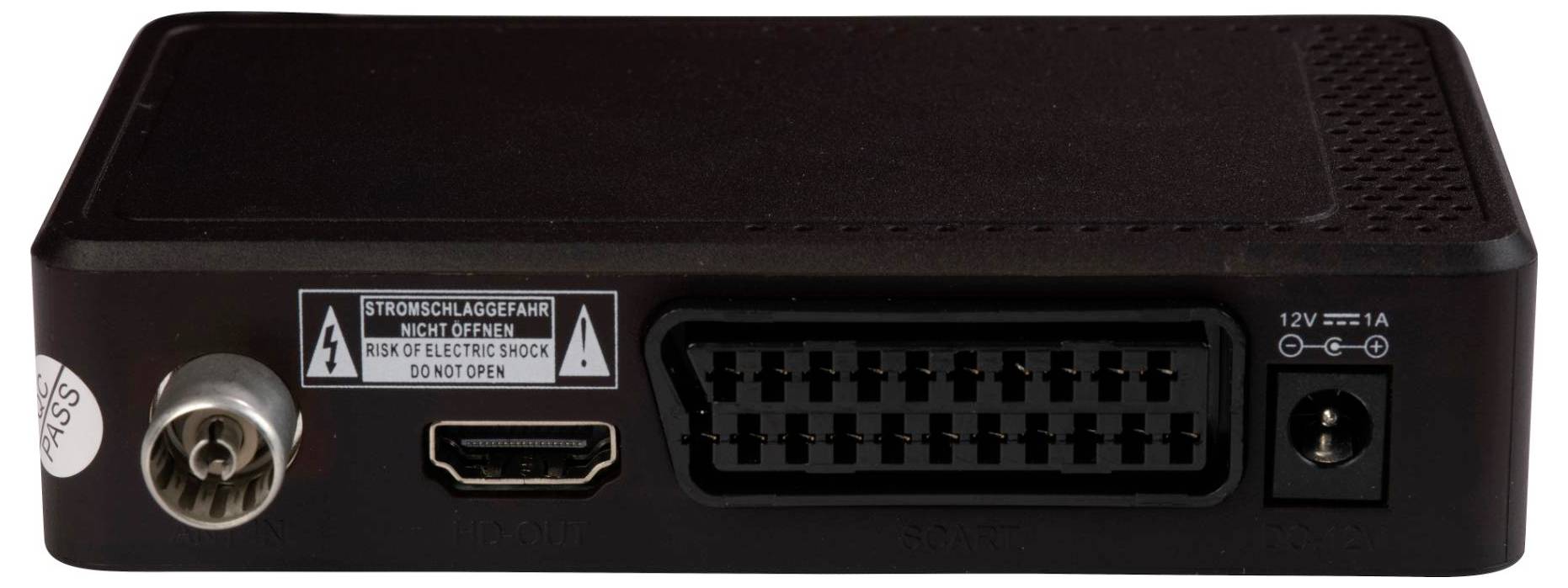 Denver DTB-148 DVB-T2 Receiver Aufnahmefunktion, Deutscher DVB-T2 Standard (H.265), Ethernet-Anschl
