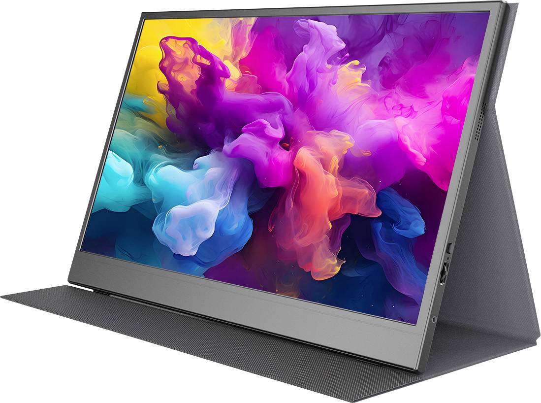 Denver PMO-15604 LED-Monitor EEK B (A - G) 39.6 cm (15.6 Zoll) 16:9 30 ms Mini HDMI™, USB-C®, Kopf