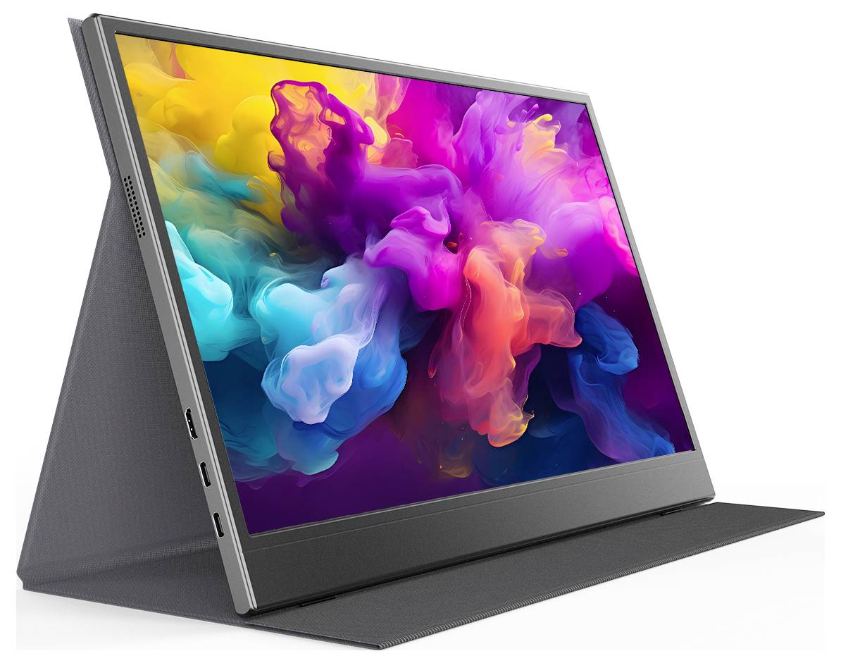 Denver PMO-15604 LED-Monitor EEK B (A - G) 39.6 cm (15.6 Zoll) 16:9 30 ms Mini HDMI™, USB-C®, Kopfhörer (3.5 mm Klinke) IPS LED