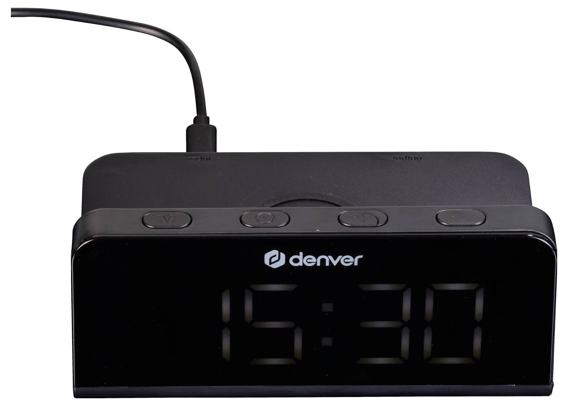 Denver 111131300070 Elektronik Wecker Schwarz