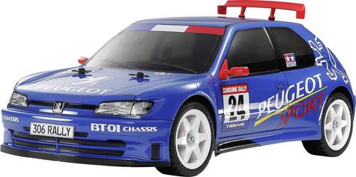 Tamiya Peugeot 306 Maxi BT-01 2WD Blau 1:10 RC Modellauto Elektro Heckantrieb (2WD) Vorlackiert