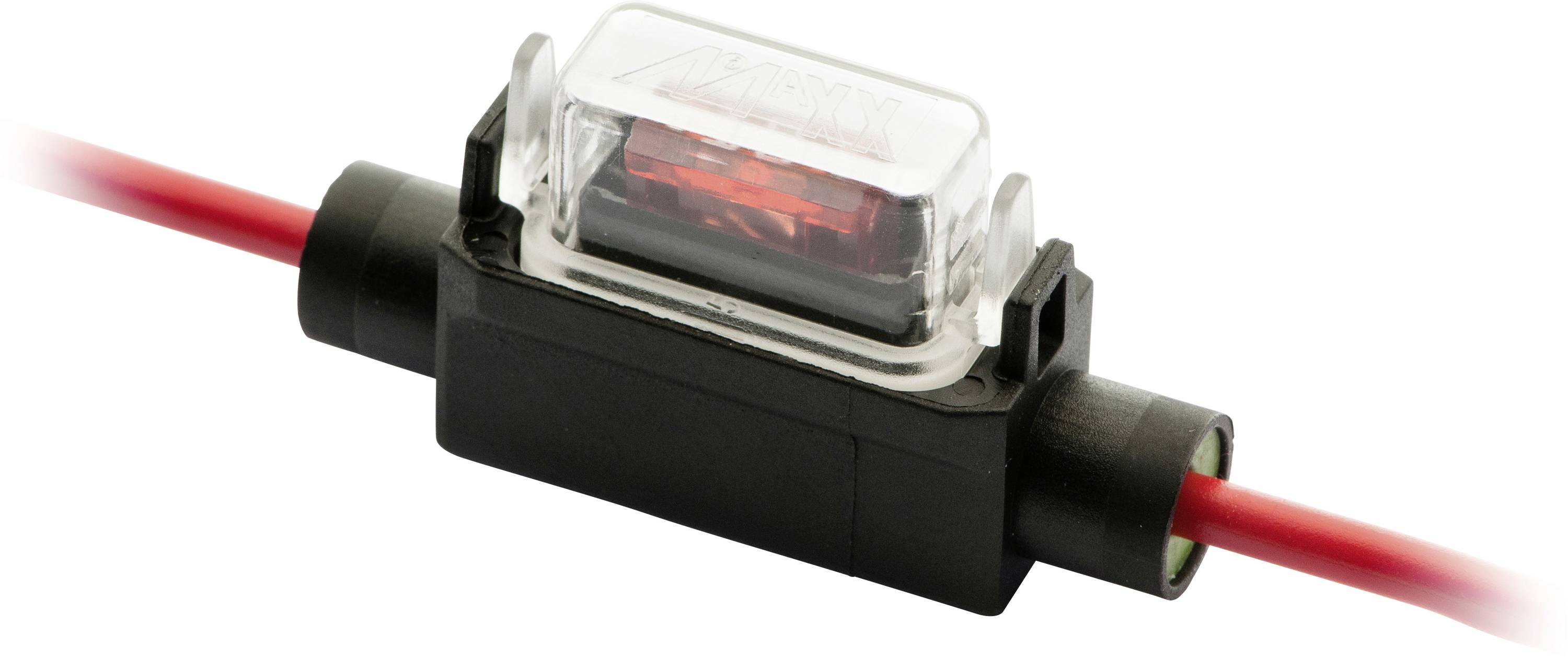 IMaXX blade fuse holder miniOTO H7335 Sicherungsadapter Rot, Schwarz, Transparent