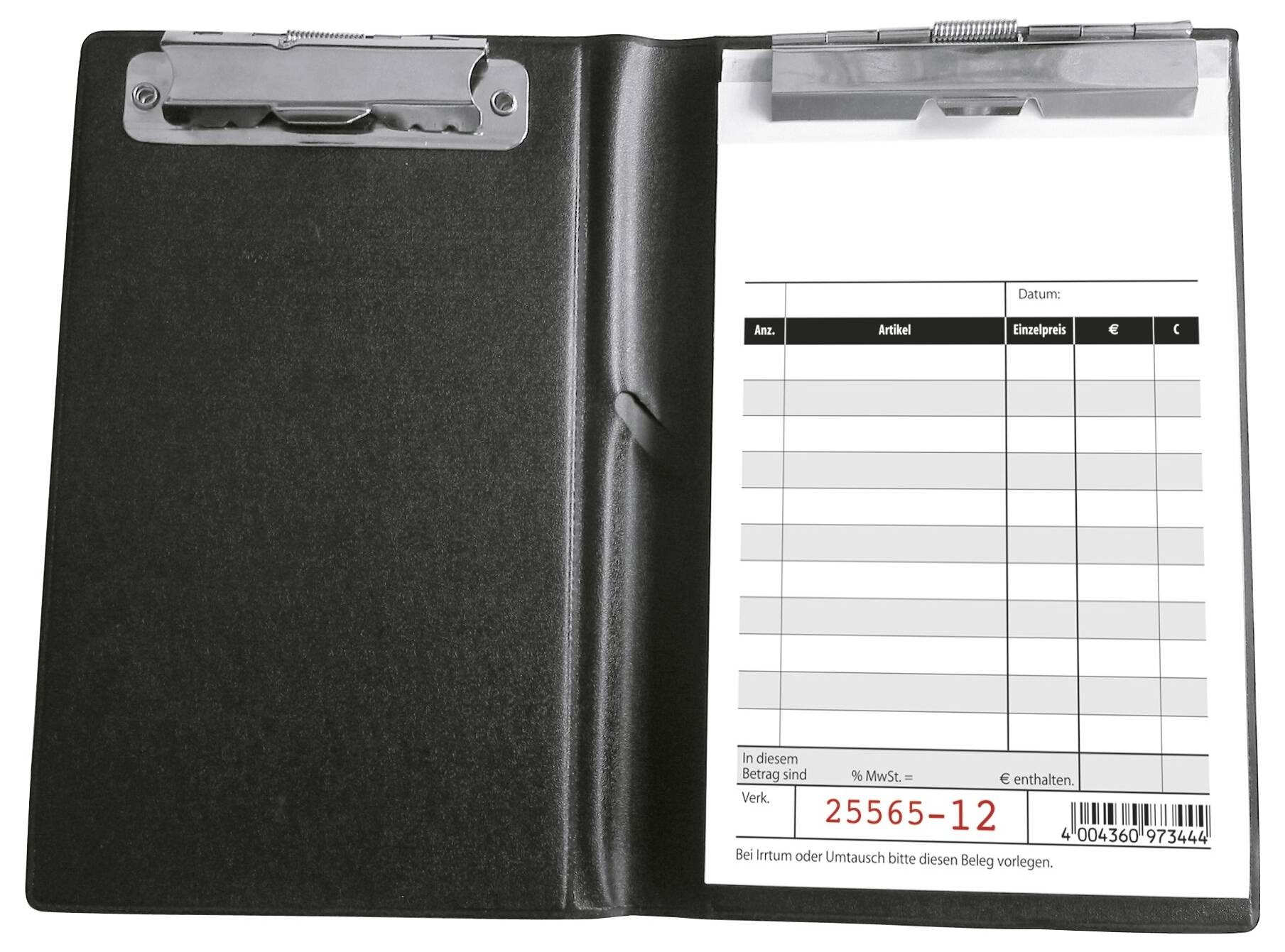 Sigel Kassenblock KC620/10 100 x 165mm Weiß fortlaufend nummeriert, mit Blaupapier, Additionsblatt 50 Blatt 10St.