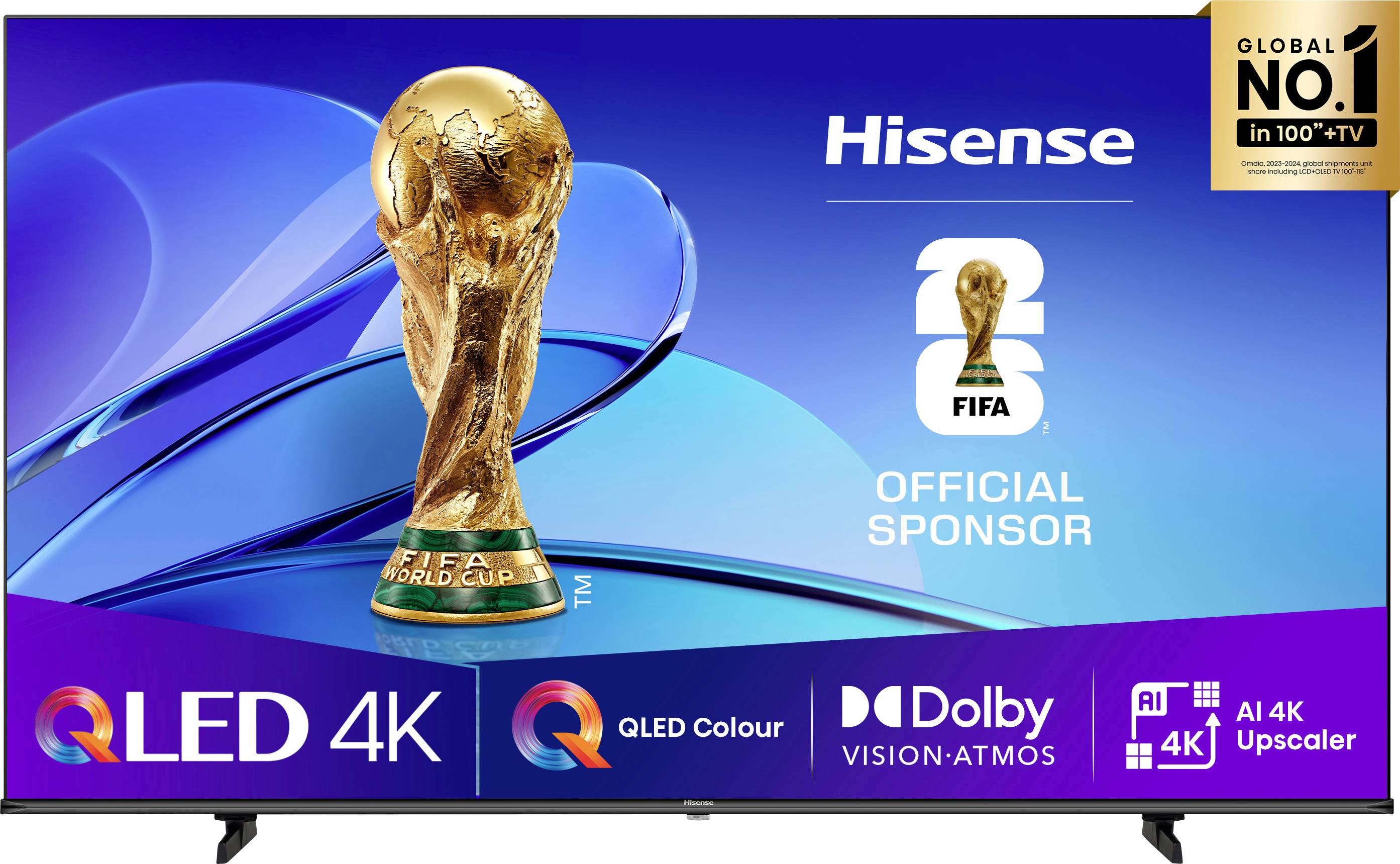 Hisense 55E7Q OLED-TV 139cm 55 Zoll EEK E (A - G) UHD, DVB-S, DVB-C, DVB-T2, Smart TV Schwarz