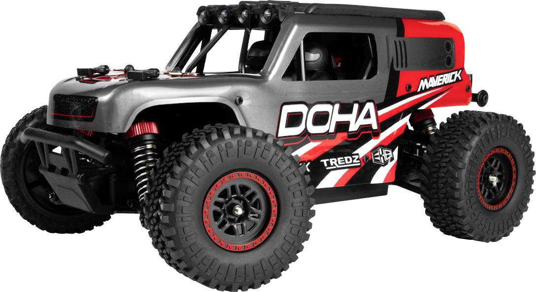 Maverick Doha 1/20 4WD Rot Brushed 1:20 RC Modellauto Elektro Monstertruck Allradantrieb (4WD) RtR 2,4GHz