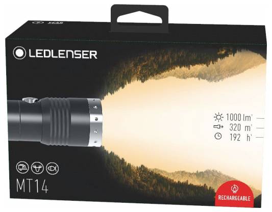 Ledlenser MT14 LED Taschenlampe akkubetrieben 1000lm 253g