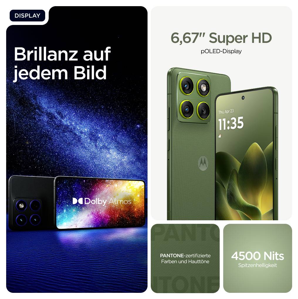 Motorola edge 70 512GB Bronze Green EEK A (A - G) 16.9cm (6.67 Zoll) Smartphone