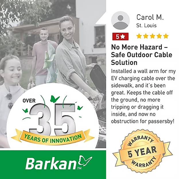 Barkan Ladekabel Wandhalterung arm