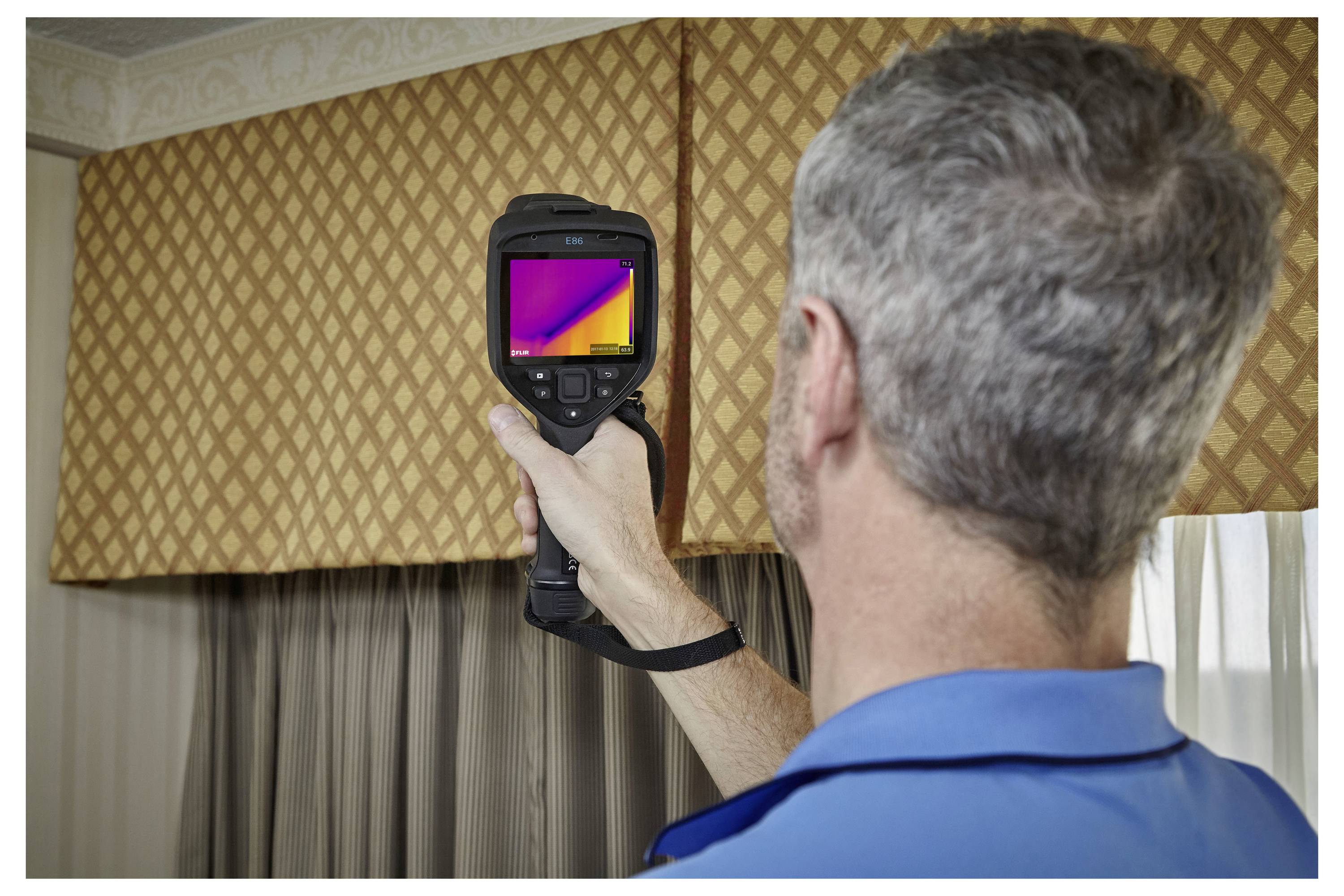 FLIR E86 42° + 14° Wärmebildkamera -20 bis 1500°C 464 x 348 Pixel 30Hz WiFi, MSX®, MeterLink™, Touchscreen