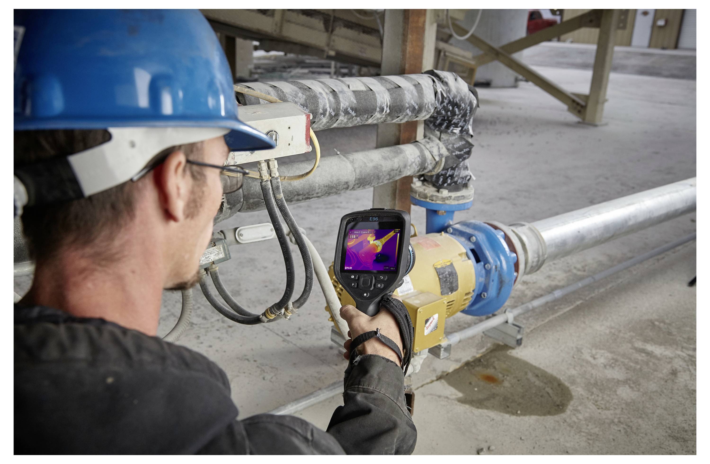 FLIR E96 24° + 42° Wärmebildkamera -20 bis 1500°C 640 x 480 Pixel 30Hz MeterLink™, MSX®, Touchscreen, WiFi