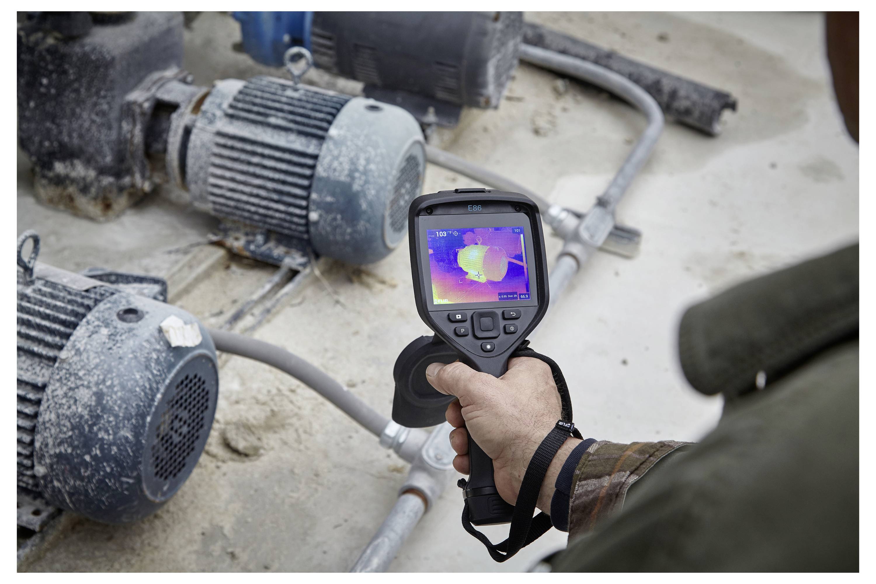 FLIR E86 Dual FOV (24° - 42°) & 14° Wärmebildkamera -20 bis 1500°C 464 x 348 Pixel 30Hz WiFi, MSX®, MeterLink™, Touchscreen