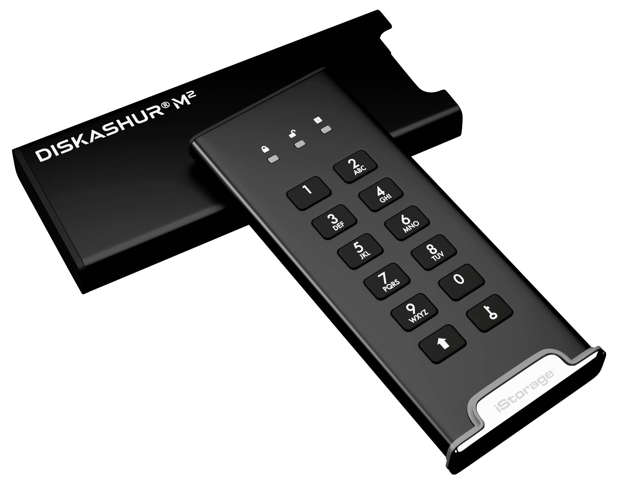 IStorage diskAshur M2 240GB Externe Festplatte Schwarz IS-DAM2-256-240