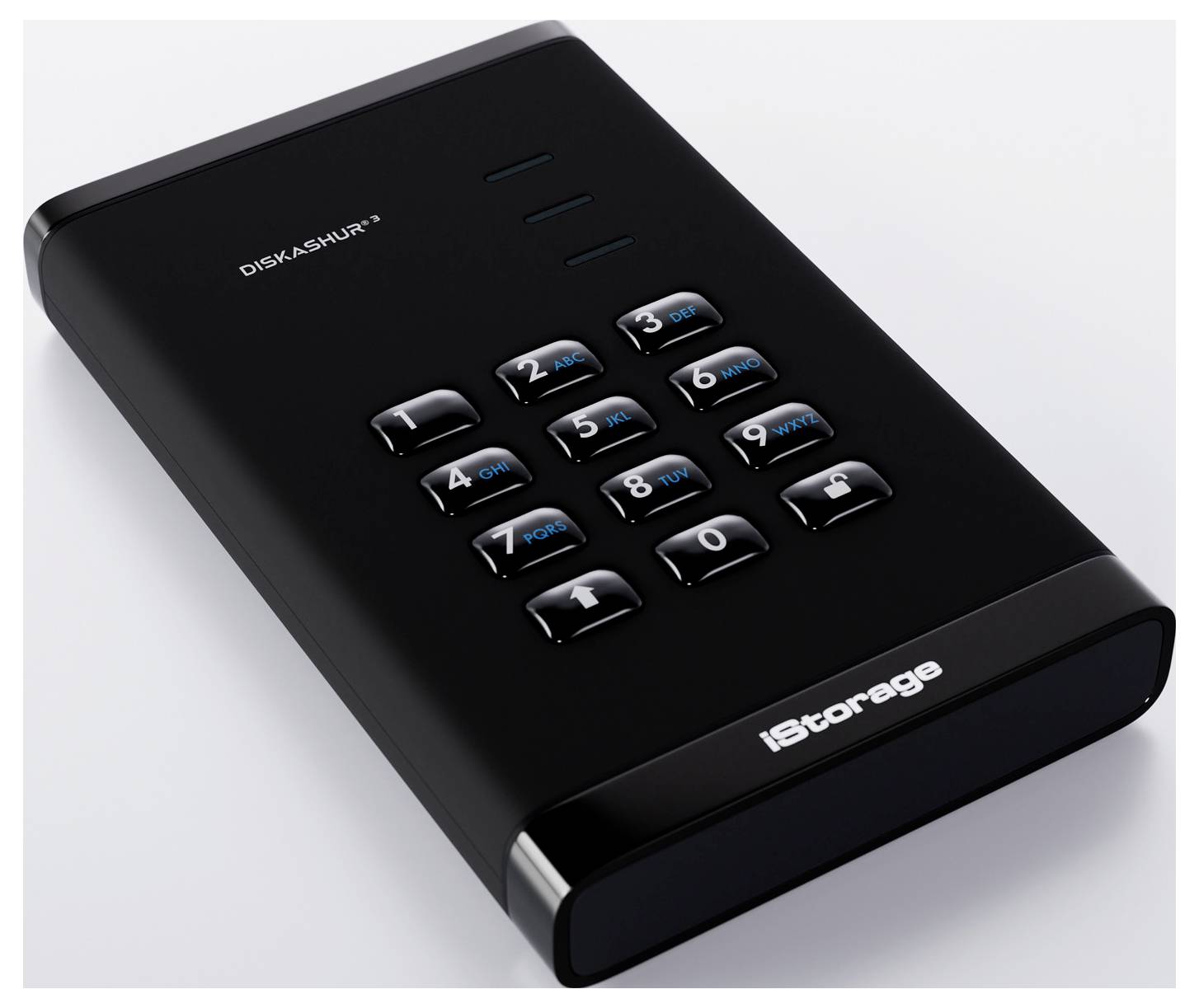 IStorage diskAshur3 5TB Externe Festplatte Schwarz IS-DA3-256-5000-B