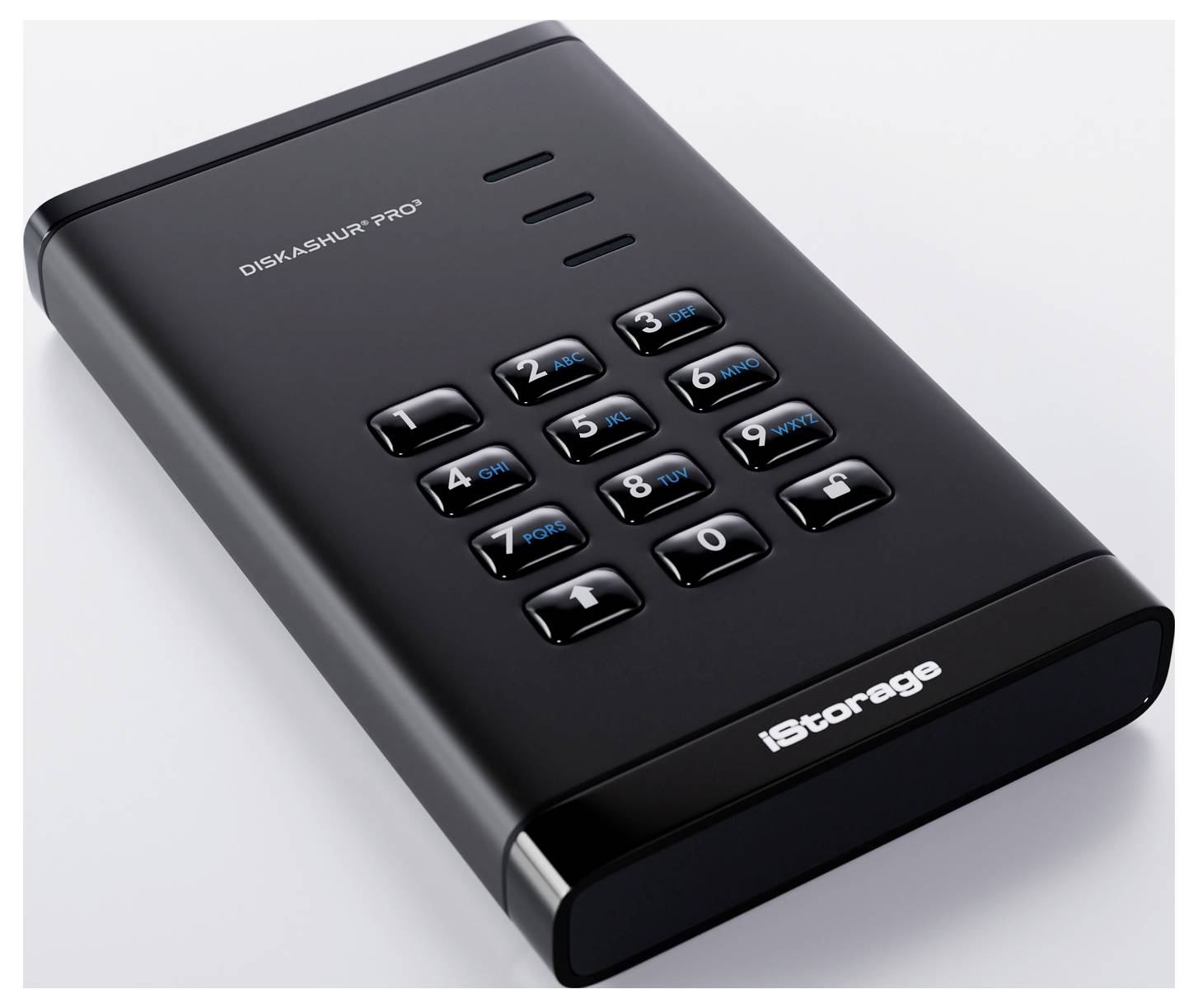 IStorage diskAshur Pro3 5TB Externe Festplatte Schwarz IS-DAP3-256-5000-F