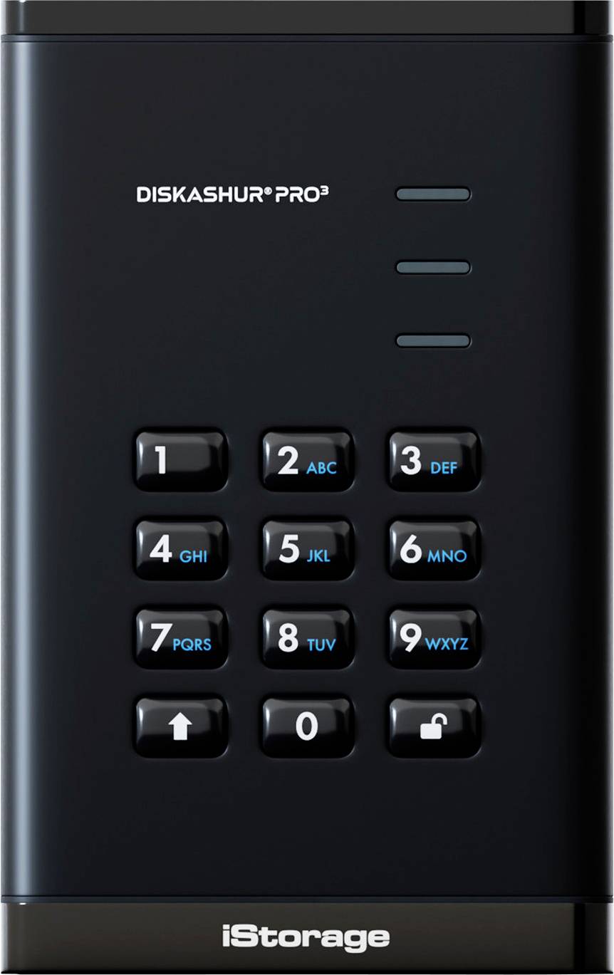 IStorage diskAshur Pro3 1TB Externe Festplatte Schwarz IS-DAP3-256-SSD-1000-F