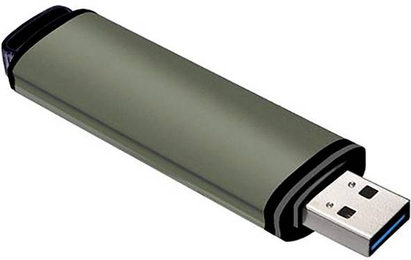 iStorage Kanguru SS3 64 GB USB-Stick Aluminium KF3WP-64G