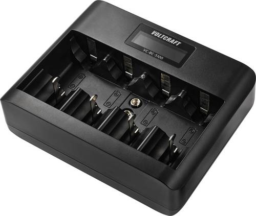 VOLTCRAFT VC-BC-5100 Rundzellen-Ladegerät NiMH, LiIon Mignon (AA), Micro (AAA), Baby (C), Mono
