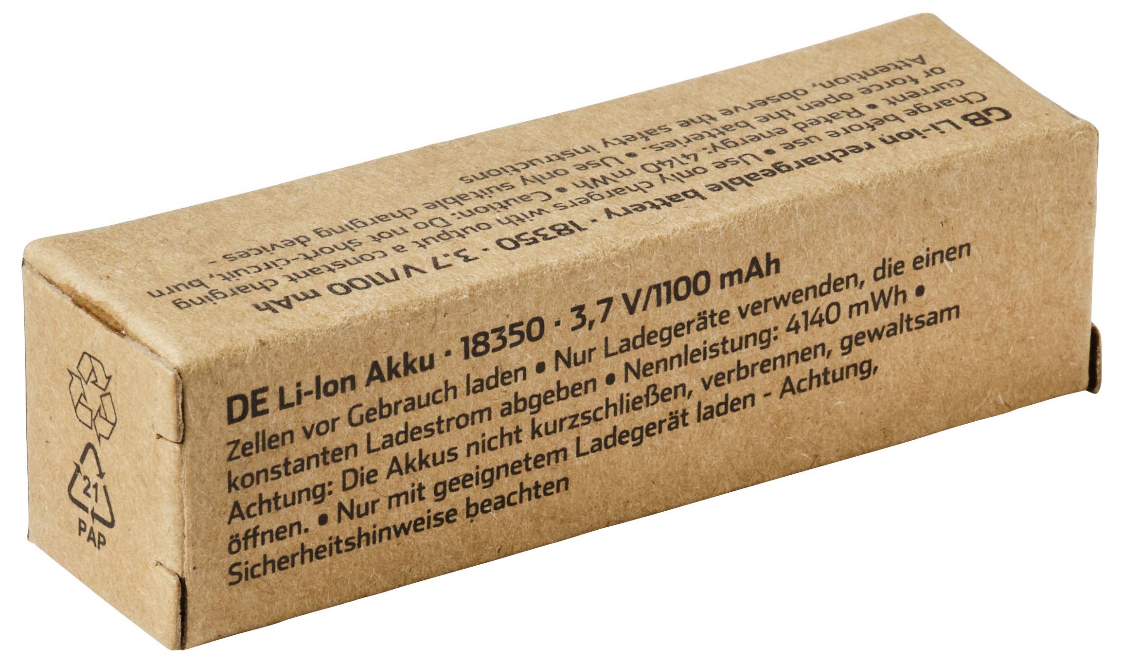 Brauner Karton mit der Aufschrift 