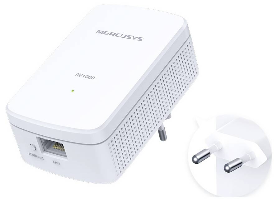 Mercusys Powerline WLAN Erweiterungsadapter MP500 KIT 1000MBit/s