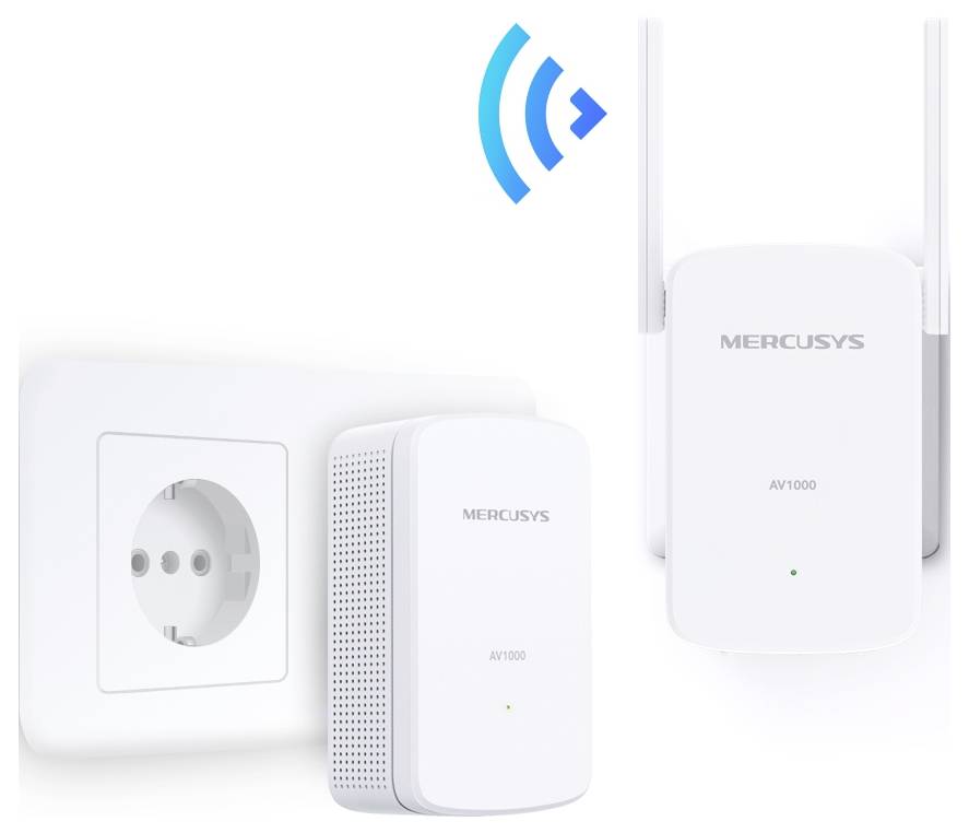 Mercusys Powerline WLAN Erweiterungsadapter MP510 KIT 1000MBit/s