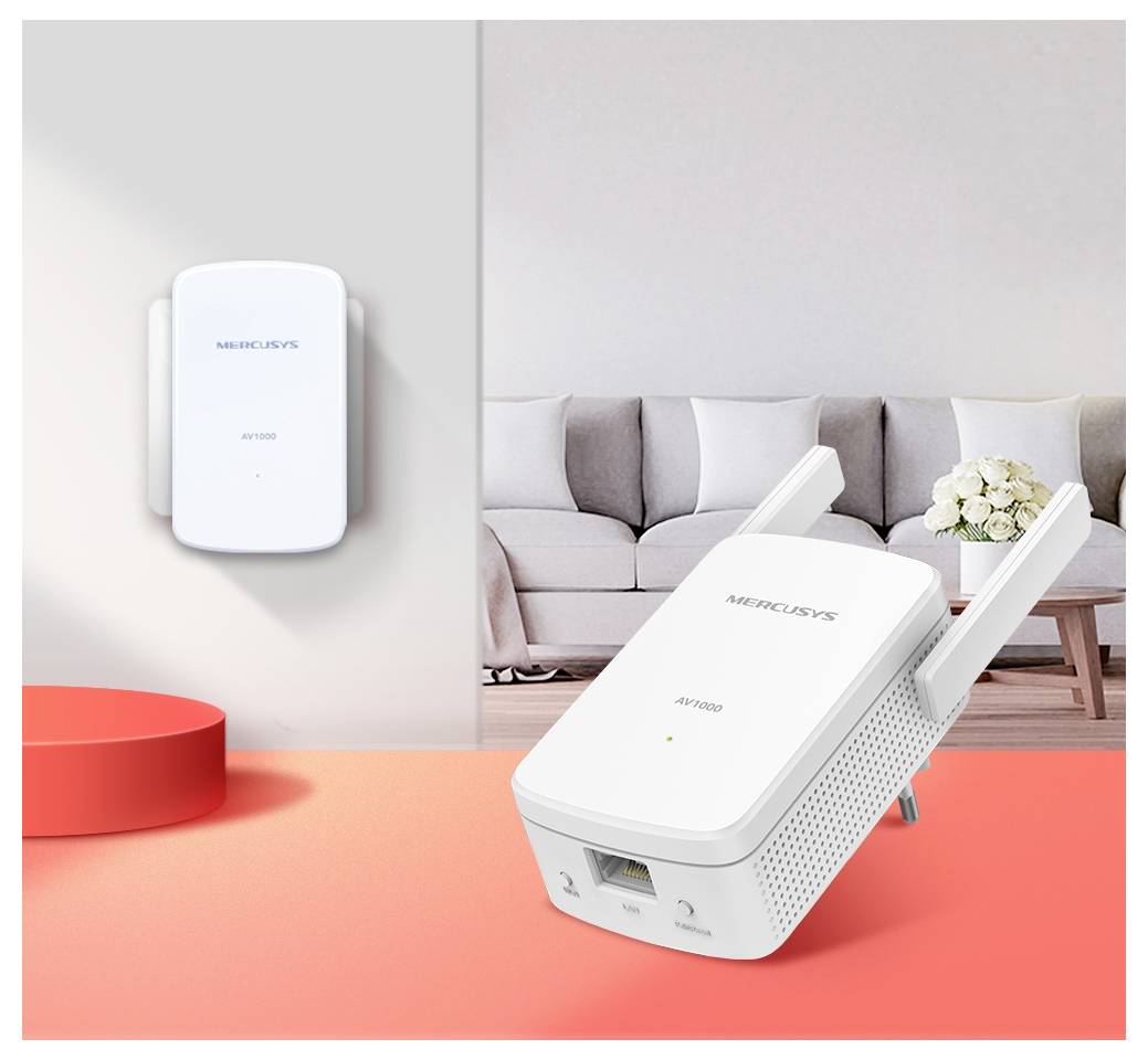 Mercusys Powerline WLAN Erweiterungsadapter MP510 KIT 1000MBit/s