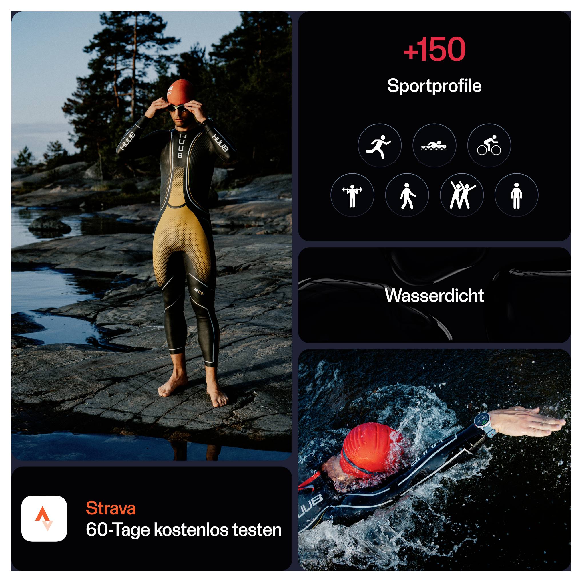 Polar Vantage V3 Sportuhr Schwarz