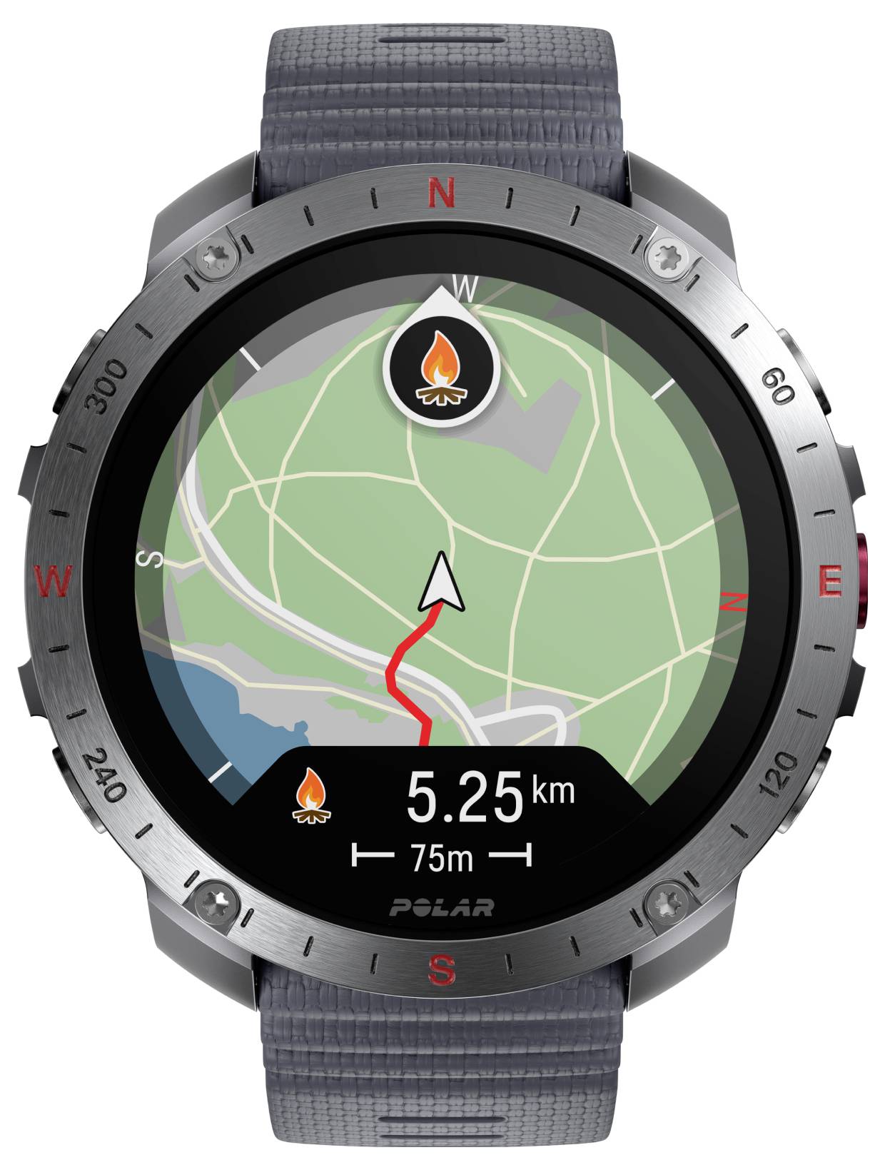 Polar Grit X2 Pro Sportuhr Grau