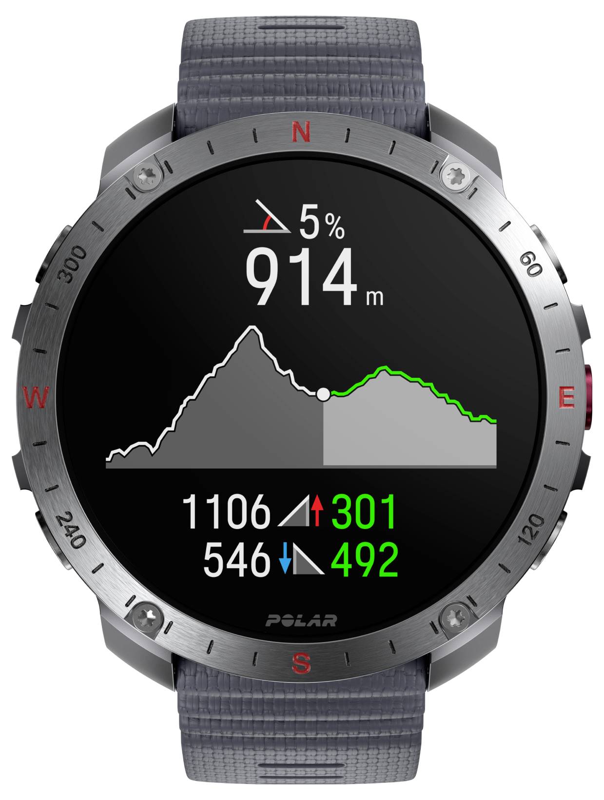 Polar Grit X2 Pro Sportuhr Grau