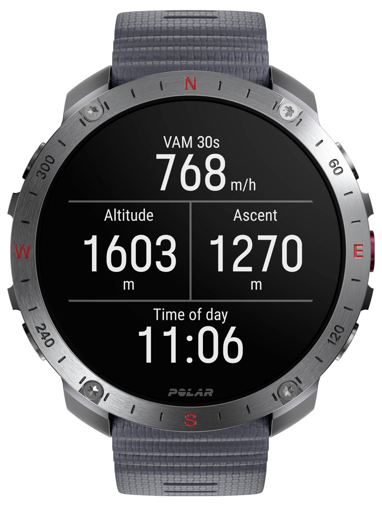 Polar Grit X2 Pro Sportuhr Grau